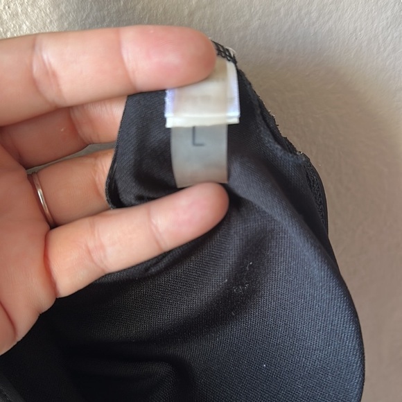 Eyelet Off-Shoulder Black One Piece Swimsuit - Picture 7 of 8